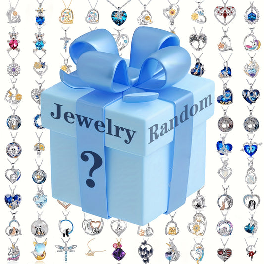 Mystery Jewelry Gift Box with 1000 Styles Pendants & Necklaces