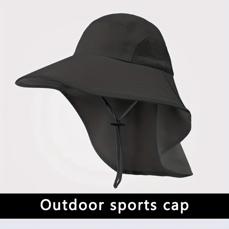 Men's Outdoor UV Protection Sunshade Hat for Fishing and Mountaineering