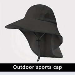 Men's Outdoor UV Protection Sunshade Hat for Fishing and Mountaineering