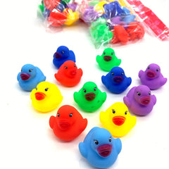 12pcs Colorful Bath Toys Rubber Duck Toy