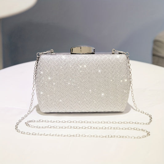 Glitter Clutch Bag Rhinestone Evening Bag Minaudiere & Purse