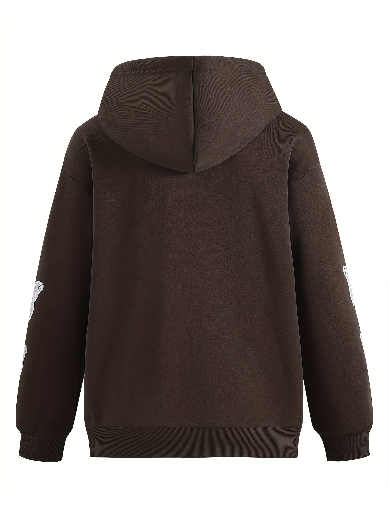 Butterfly Print Sweatshirt Y2K Zip Up Hoodie Casual Tops
