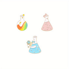 Galaxy Bottle & Heart Brooche