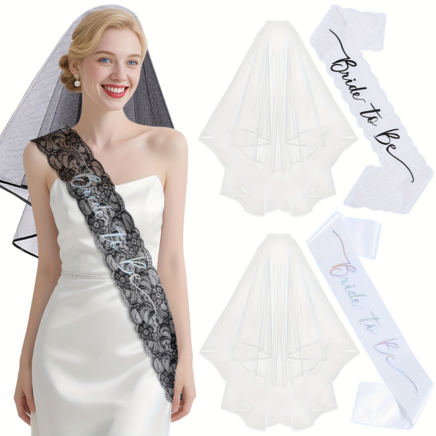 Personalized Veil Birthday Party Gothic Funeral