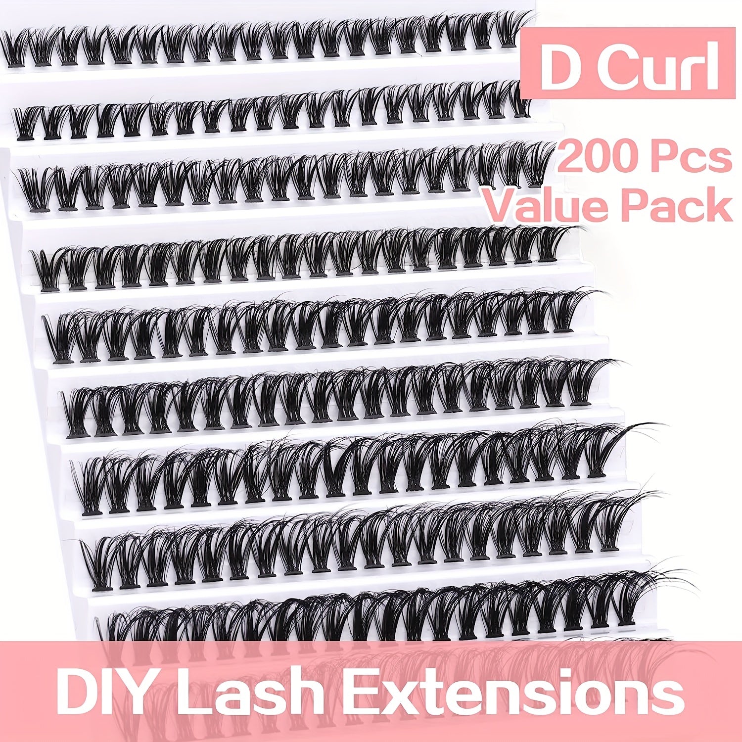 200pcs DIY Lash Extension Kit for Professional Looking Lashes
