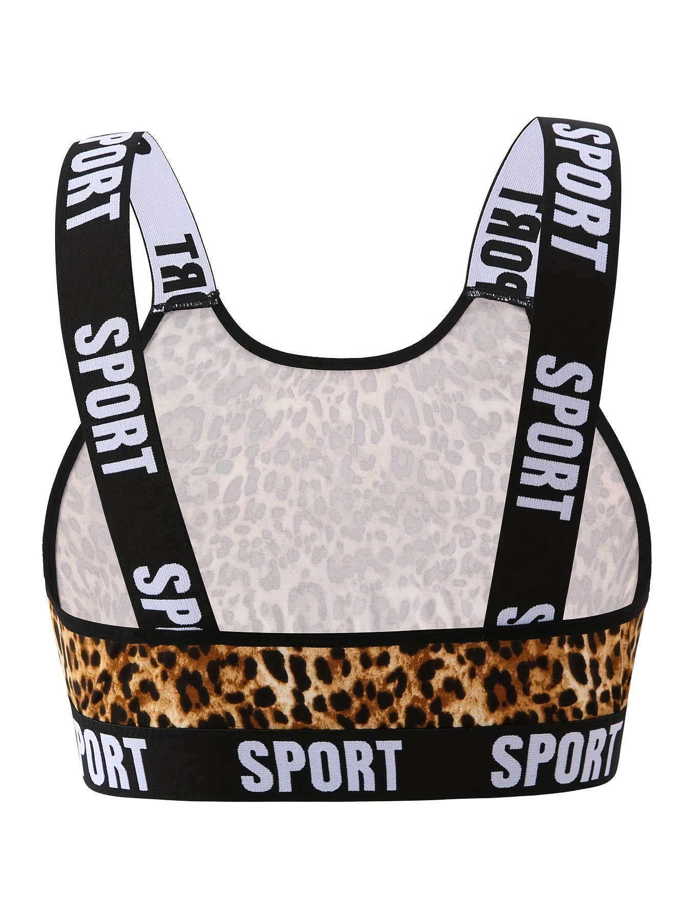  Leopard Print Seamless Bralette