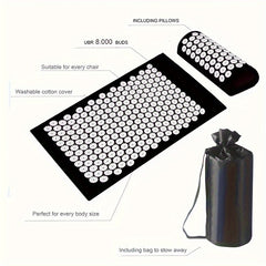 Acupressure Mat And Pillow Set Massage Yoga Mat Acupuncture Mat