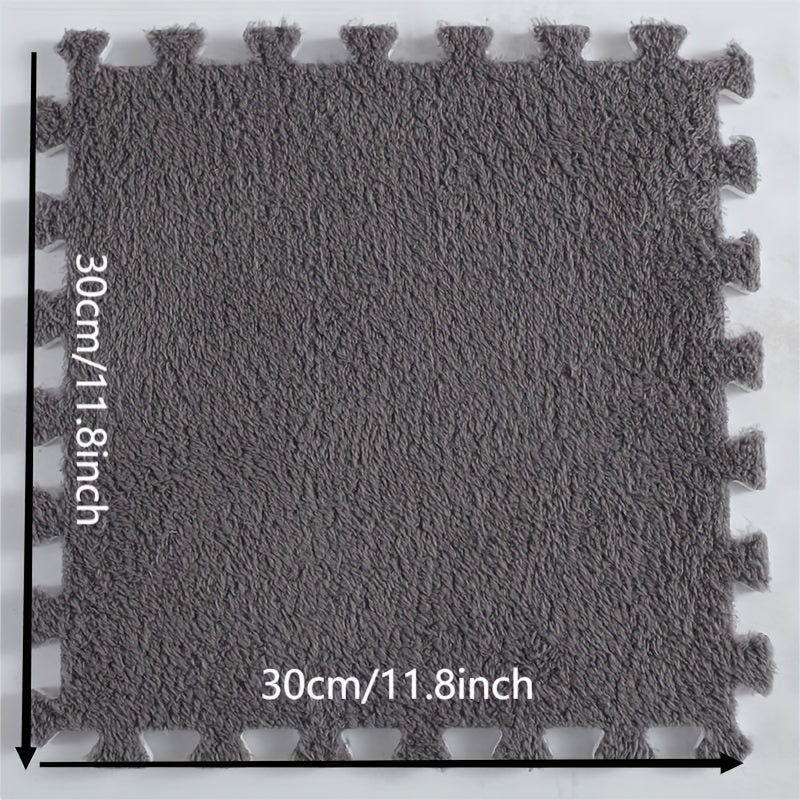 12pcs Soft Foam Puzzle Floor Mat Interlocking Flooring Tiles