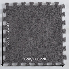 12pcs Soft Foam Puzzle Floor Mat Interlocking Flooring Tiles
