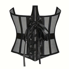 Zipper Mesh Tummy Wrap Tummy Control Girdle Belt Cincher