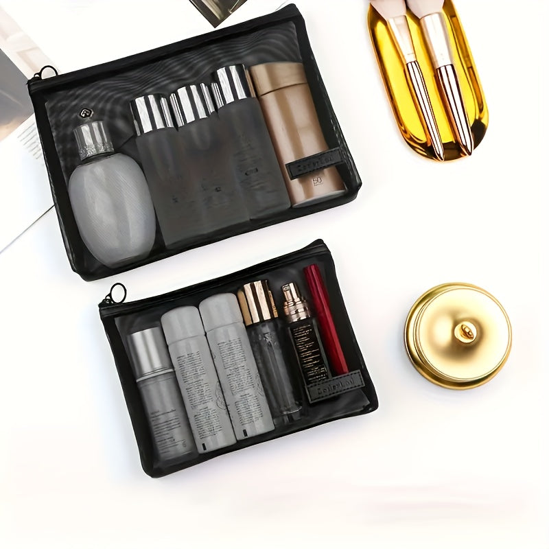 Mesh Makeup Bag Mesh Pouch Cosmetic Organizer Pouch 3 Sizes