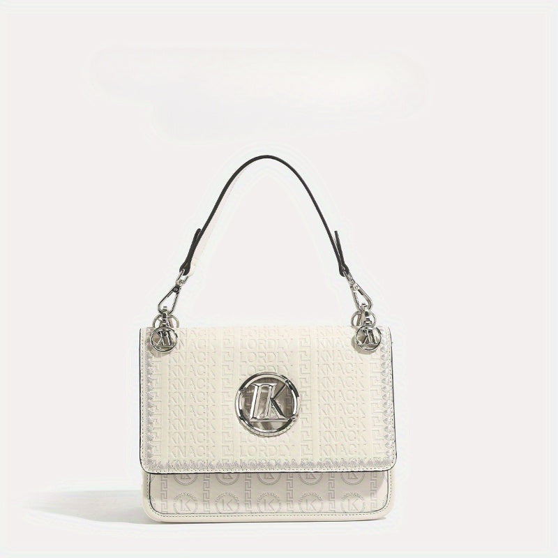 Floral Print Crossbody Bag Beige Yellow