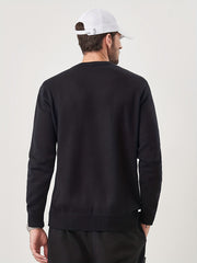 Men's Casual Knitted Crew Neck Pullover Sweater for Fall Winter