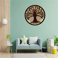 LED Wooden Carving Lamp Retro Hanging Home Decoration