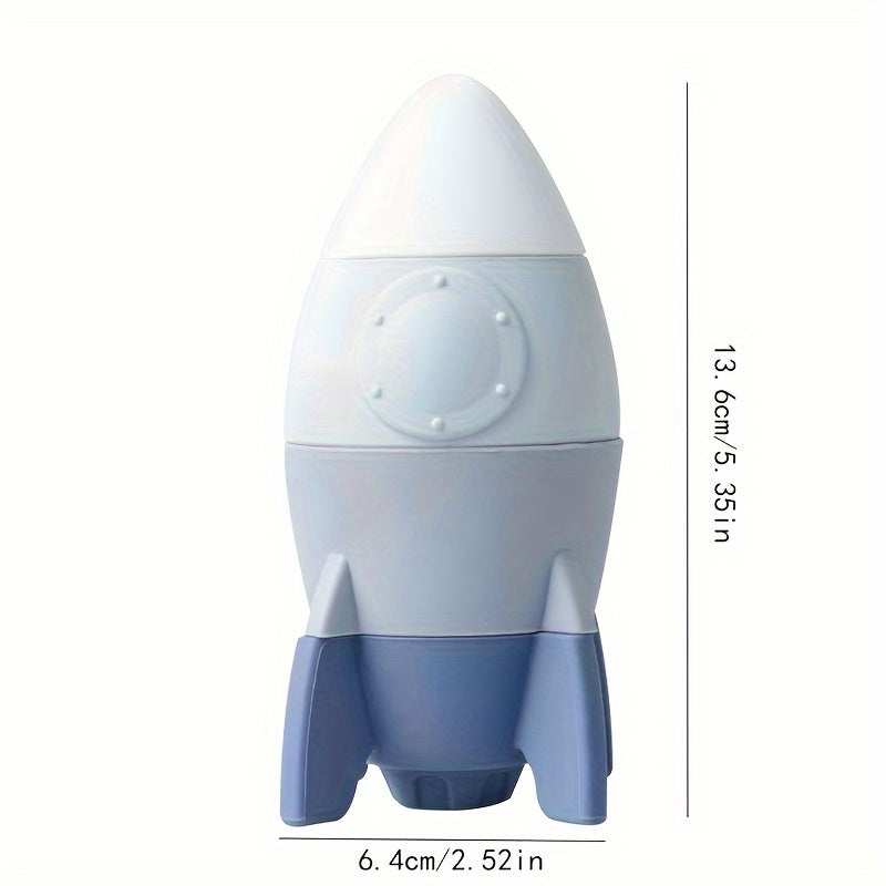 Silicone Rocket Stacking Toy for Toddlers