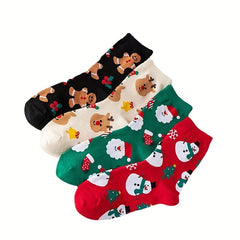 Christmas Cartoon Socks for Men and Women US5-8.5