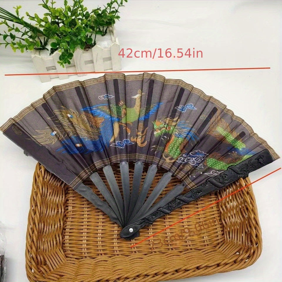 Colorful Cloth Ornament Fan for Women Photography