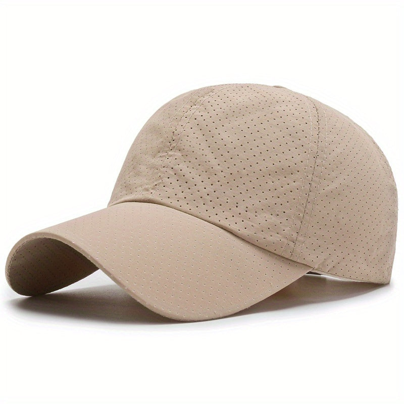 Quick Drying Baseball Cap Unisex Mesh Breathable Adjustable Sun Hat
