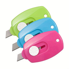 Mini Retractable Colorful Pocket Box Cutter Envelope for Office Home School DIY