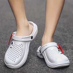 Women's Flat Clogs Sandals Adjustable Strap Non Slip Outdoor Beach Slippers