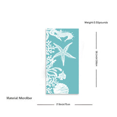 Quick Drying Beach Towel Starfish Seahorse Soft Absorbent