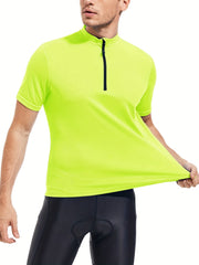 Men's Quick-Dry Cycling Jersey with Rear Pocket