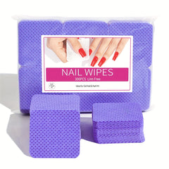 300pcs Lint Nail Wipes Gel Polish Remover Pads Eyelash Glue Cleaning