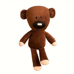 Soft Plush Teddy Bear Stuffed Animal Toy with Eyes & Pink Ears