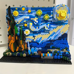 ABS Starry Night 3D Building Blocks Set Creative Puzzle for Adults