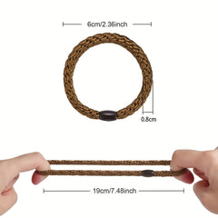 30pcs Braided Hair Ties Elastic Ponytail Holder Hair Rope Hair Accessories