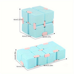 Portable Infinity Cube ABS Green Handle Top One-Handed Operation 4pcs Set