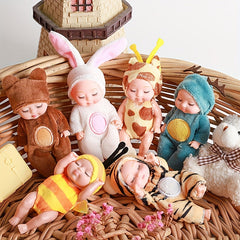 Companion Mini Reborn Animal Doll 1pc Plush Toy Sleeping Companion for Ages 3-6