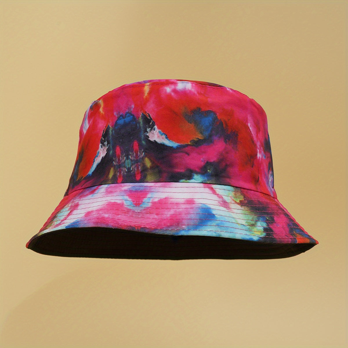 Tie Dye Print Bucket Hat Unisex Travel Beach Hats
