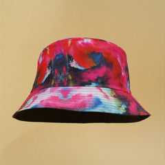 Tie Dye Print Bucket Hat Unisex Travel Beach Hats
