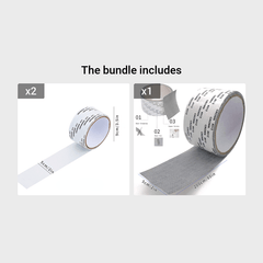 Window Screen Repair Kit Tape - Waterproof Fiberglass Mesh Patch