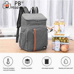 18L Thermal Backpack Large Capacity Waterproof Picnic Refrigerator Lunch Bag