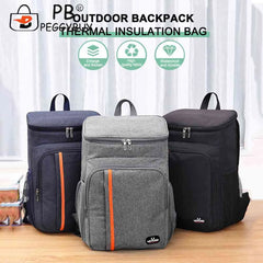 18L Thermal Backpack Large Capacity Waterproof Picnic Refrigerator Lunch Bag