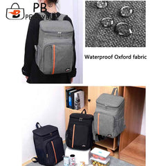 18L Thermal Backpack Large Capacity Waterproof Picnic Refrigerator Lunch Bag