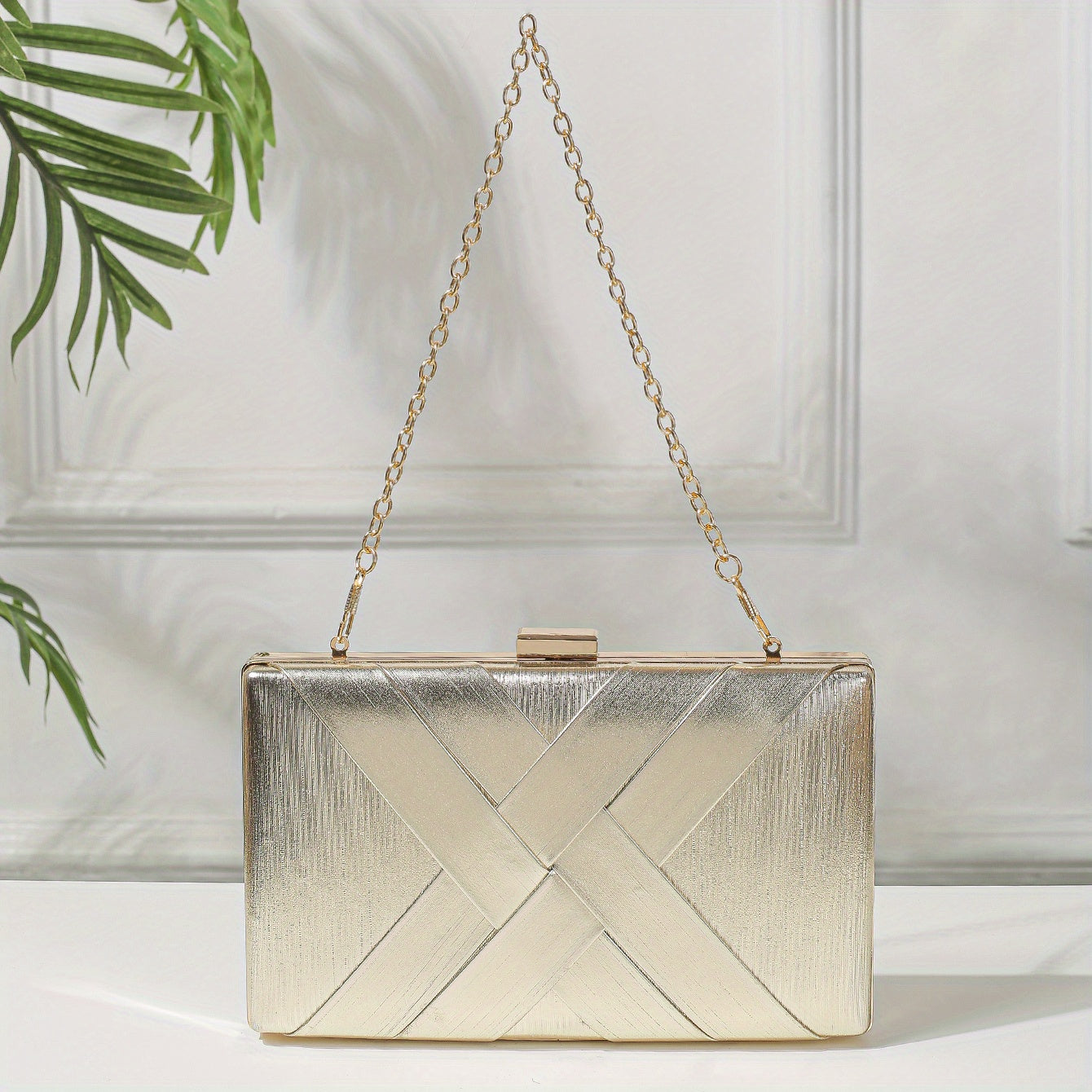 Braided Clutch Wallet Evening Bag For Party Wedding