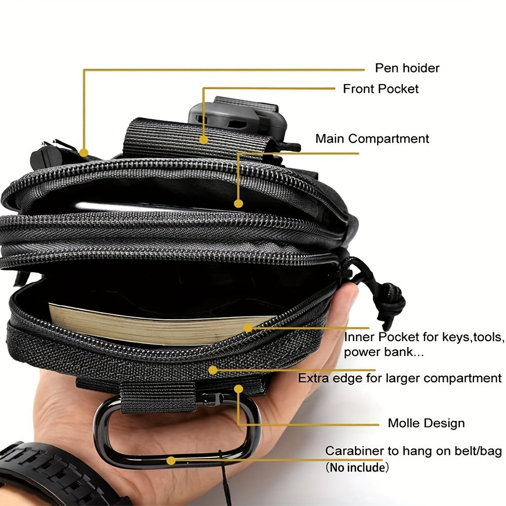 Small Waist Bag Waterproof Nylon Multifunction Fanny Pack