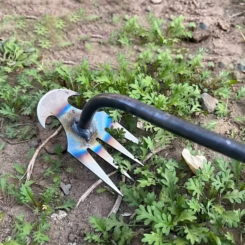 2pcs Manganese Steel Weed Puller Dual Purpose Weeder