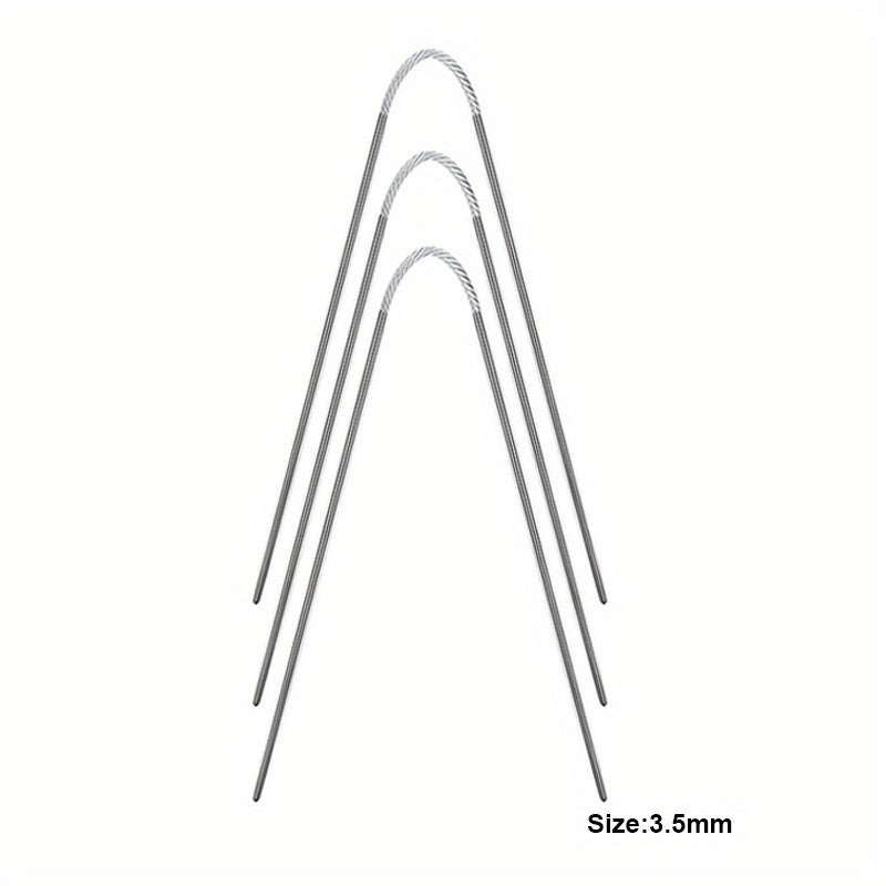 3pcs Stainless Steel Knitting Needle DIY Hand knitting Tools Sweater Small Croch