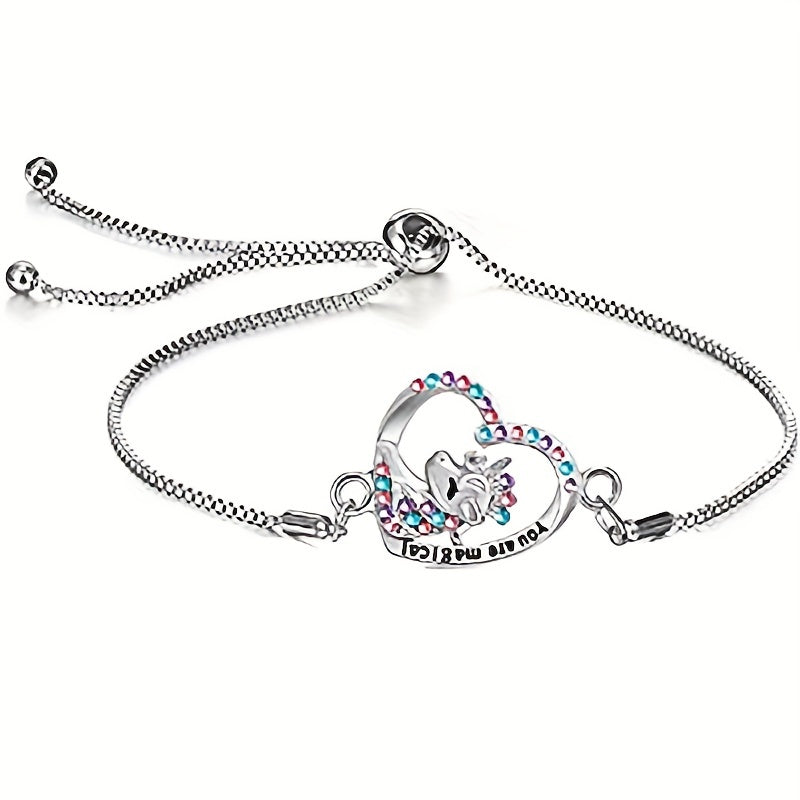 Unicorn Heart Pendant Set for Girls