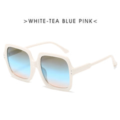 Oversized Square Sunglasses Women Vintage Retro Sun Glasses