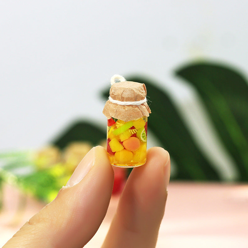 3pcs 1:12 Mixed Colors Canned Fruits Dollhouse Accessories Toy