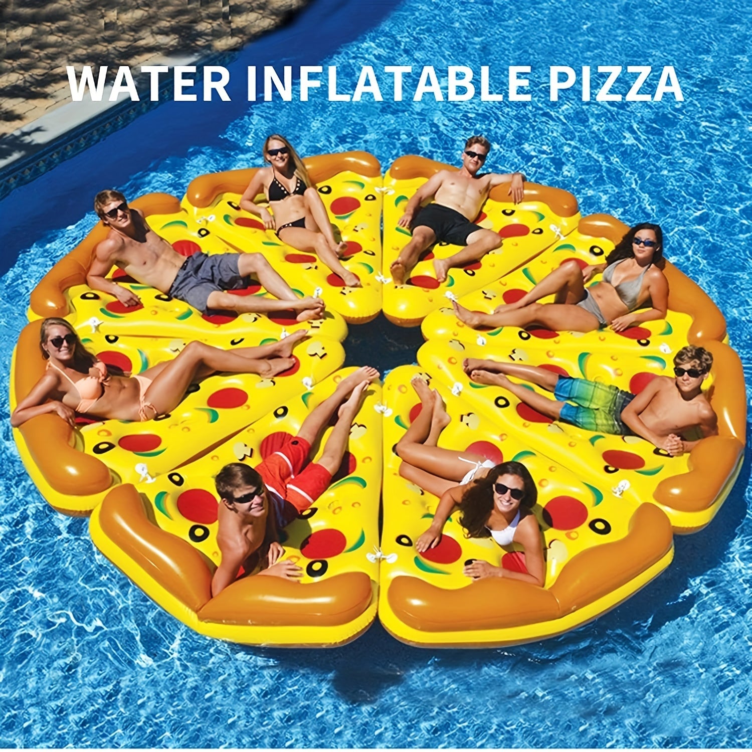 Giant Pizza Slice Pool Float Beach Lounge