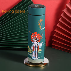 16oz Insulated Stainless Steel Water Cup with Digital Temp Display