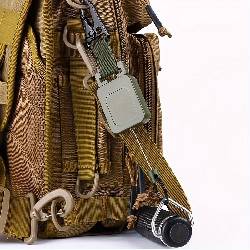 Retractable Keychain Buckle Steel Wire Rope Keyring