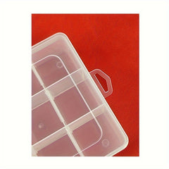 Clear Plastic Storage Box Organizer 18 Grids with Dividers
