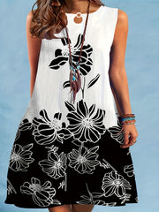 Women's Plus Floral Print Maxi Tank Dress